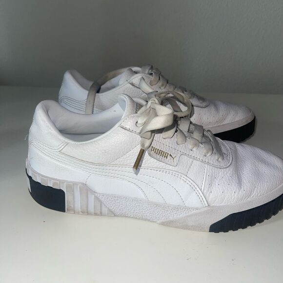 puma cali white/black sneakers - Picture 1 of 7